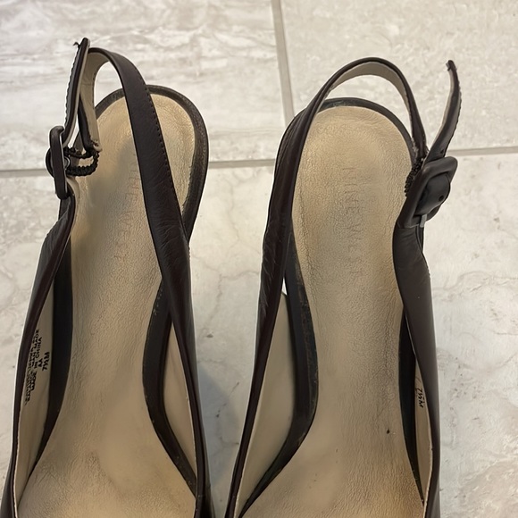 Nine West Chocolate Brown Slingback Pumps - Picture 5 of 7